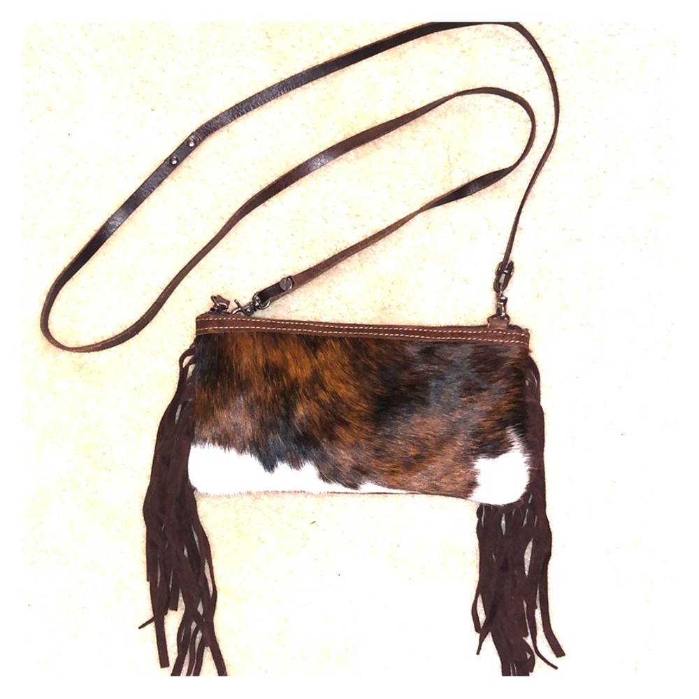 Cowhide purse